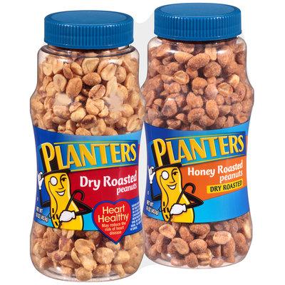 Planters Dry Roasted Peanuts/Honey Roasted Peanuts Jars