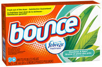 Bounce with Febreze Meadows & Rain Fabric Softener Sheets 90 ct Box