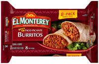 El Monterey® Spicy Taco Picante Burritos 8 ct Pack