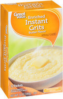 Great Value™ Butter Flavor Enriched Instant Grits 12 oz. Box