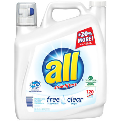 all® free clear Laundry Detergent 180 fl. oz. Bottle