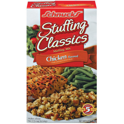 Schnucks Stuffing Classics Chicken Flavored Stuffing Mix 6 Oz Box
