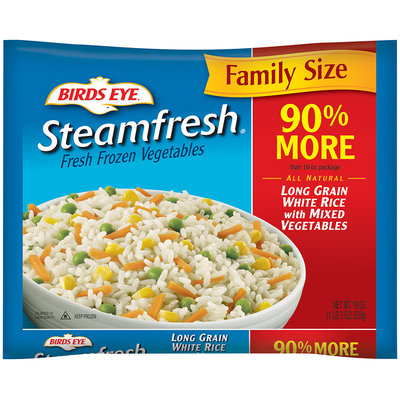 Birds Eye® Steamfresh® Long Grain White Rice with Mixed Vegetables 19 oz. Bag