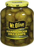 Mt. Olive Hamburger Dill Chips Pickles 46 Oz Jar