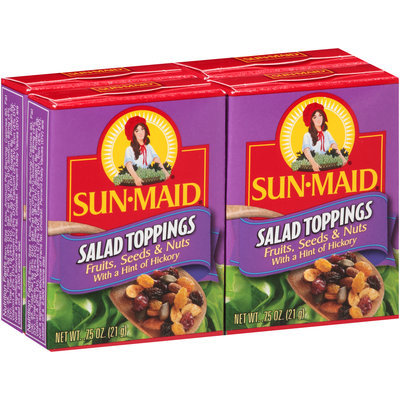 Sun-Maid® Fruits, Seeds & Nuts with a Hint of Hickory Salad Toppings 4-0.75 oz. Boxes