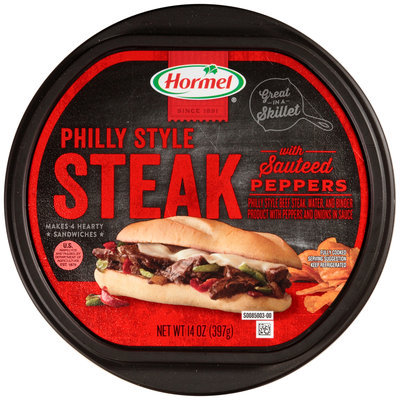 Hormel® Philly Style Steak with Sauteed Peppers 14 oz. Tub