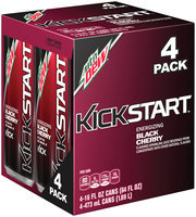 Mountain Dew® Kickstart™ Fruit Punch Juice Drink 4-16 fl. oz. Cans