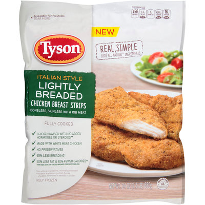 Tyson® Italian Style Lightly Breaded Chicken Breast Strips 24 oz. Bag