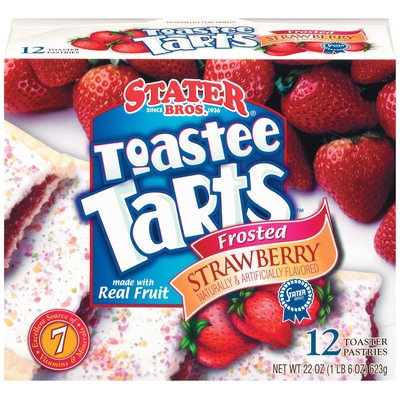 Stater Bros. Frosted Strawberry 12 Ct Toastee Tarts 22 Oz Box