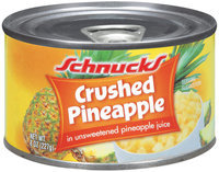 Schnucks In Unsweetened Pineapple Juice Crushed Pineapple