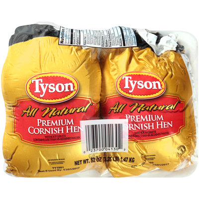 Tyson® All Natural Premium Cornish Hen 52 oz. Pack