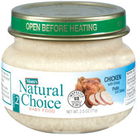 Mom's Natural Choice Baby Food Chicken with Gravy 2.5 oz Jar