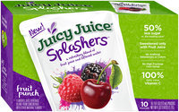 Juicy Juice® Splashers™ Fruit Punch Flavored Juice Beverage 10-6 fl. oz. Pouches