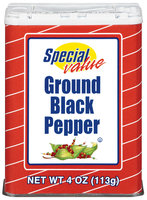Special Value Ground Black Pepper 4 Oz Shaker