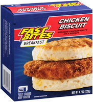 Fast Bites Breakfast Chicken Biscuit 4.7 oz. Box