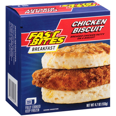 Fast Bites Breakfast Chicken Biscuit 4.7 oz. Box