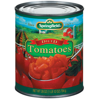 Springfield Diced Tomatoes 28 Oz Can
