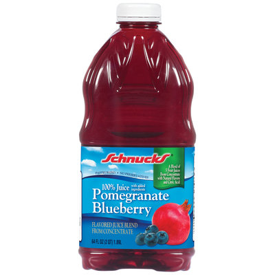 Schnucks 100% Pomegranate Blueberry Juice 64 Oz Plastic Bottle