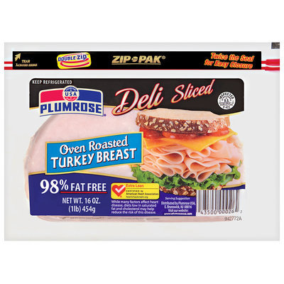 Plumrose® Deli-Sliced Oven Roasted Turkey Breast 16 oz.