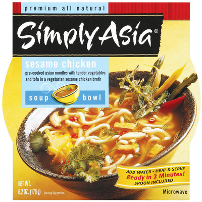 Simply Asia SA Soup Ndle Bowl Sesame Chicken Noodle Soup Bowl 6.2 Oz Wrapper