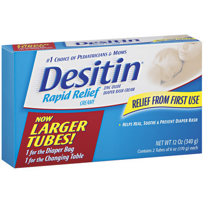 Desitin® Rapid Relief Creamy Diaper Rash Cream 2-6 oz Tubes
