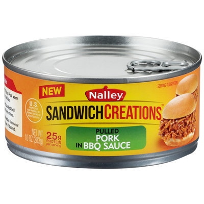 Nalley® Sandwich Creations™ Pulled Pork in BBQ Sauce 10 oz. Can