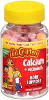 L'il Critters™ Calcium + Vitamin D2 Gummy Bears Dietary Supplement 60 ct Bottle