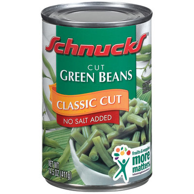 Schnucks Classic Cut No Sugar Added Cut Green Beans 14.5 Oz Can