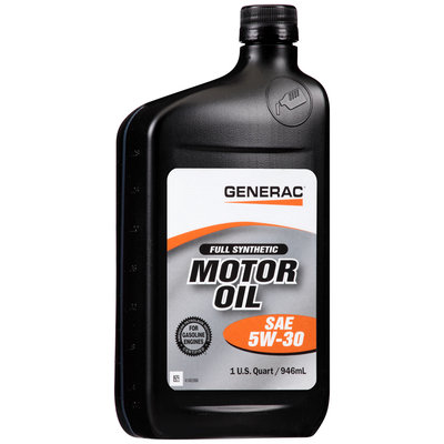 Generac® SAE 5W-30 Full Synthetic Motor Oil 1 qt. Bottle