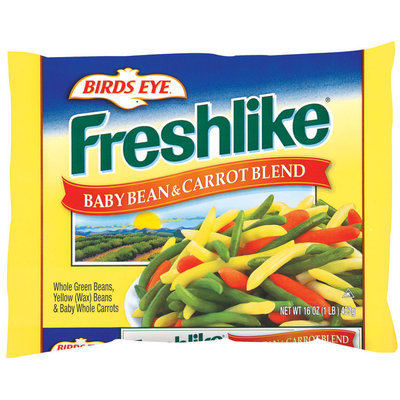 Freshlike Baby Bean & Carrot Blend Frozen Mixed Vegetables 16 Oz Bag