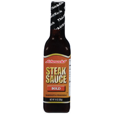 Schnucks Bold Marinade & Seasoning Steak Sauce 10 Oz Glass Bottle