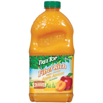Tree Top Fiber Rich Apple Apricot from Concentrate 100% Juice 64 Fl Oz Plastic Bottle