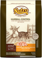 Nutro® Hairball Control Adult Chicken & Whole Brown Rice Recipe Cat Food 14 lb. Bag