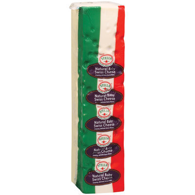 Stella® Baby Swiss Natural Cheese 7 Lb Loaf