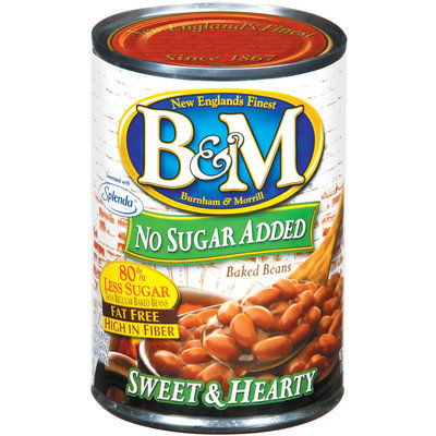 B&M Sweet & Hearty No Sugar Added Baked Beans 16 Oz Can