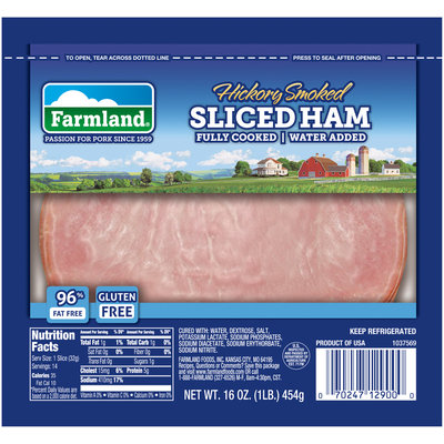 Farmland® Hickory Smoked Sliced Ham 16 oz. Pack