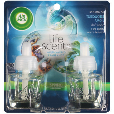 Air Wick® Life Scents™ Turquoise Oasis Scented Oil Air Freshener Refills 2-0.67 fl. oz. Bottles