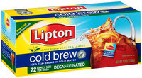 Lipton® Cold Brew Decaffeinated Family Size Iced Tea Bags