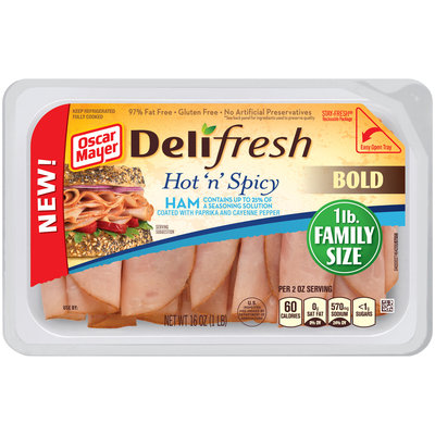 Oscar Mayer Deli Fresh Hot 'n' Spicy Ham Cold Cuts 16 oz. Tub