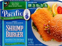 Pacific Sustainable Seafood™ Crispy Panko Breaded Shrimp Burger 2 ct Box