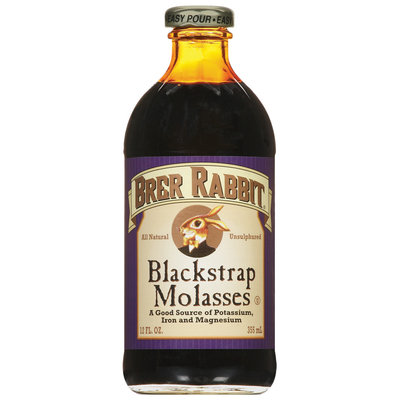 Brer Rabbit Blackstrap Unsulphured Molasses 12 Fl Oz Glass Bottle