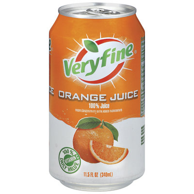 Veryfine Orange 100% Juice 11.5 Oz Pull-Top Can