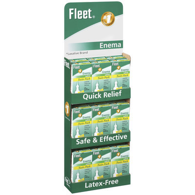 Fleet Enema Saline Twin Pack Display 18 Ct