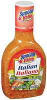 Special Value Italian Dressing 16 Fl Oz Plastic Bottle