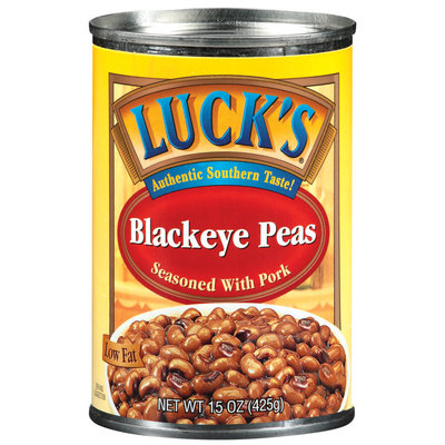 Lucks Seasoned W/Pork Blackeye Peas 15 Oz Can