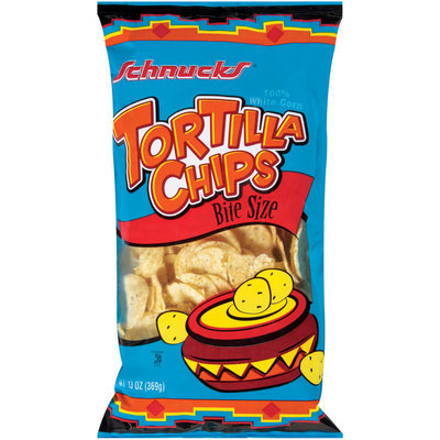 Schnucks White Corn Bite Size Tortilla Chips 13 Oz Bag