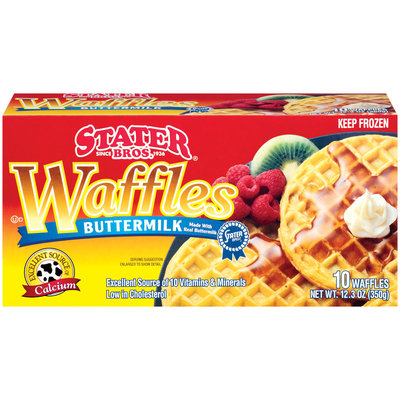 Stater Bros. Buttermilk Waffles 10 Ct Box