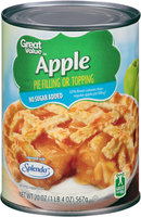 Great Value™ Apple No Sugar Added Pie Filling or Topping 20 oz. Can
