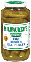 Milwaukee's Kosher Baby Dill Pickles 32 Fl Oz Jar