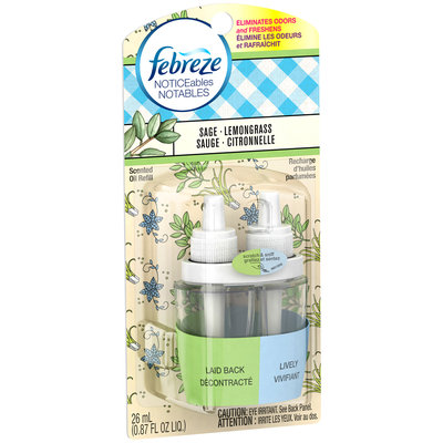 Noticeables Febreze NOTICEables™ Sage Lemongrass Air Freshener (1 Count, 0.87 Oz)